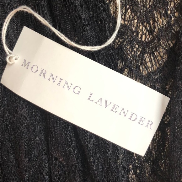 NWT Black Lace Sheer Maxi Dress - Picture 8 of 8